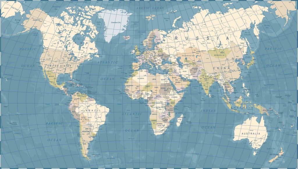 ban do the gioi world map